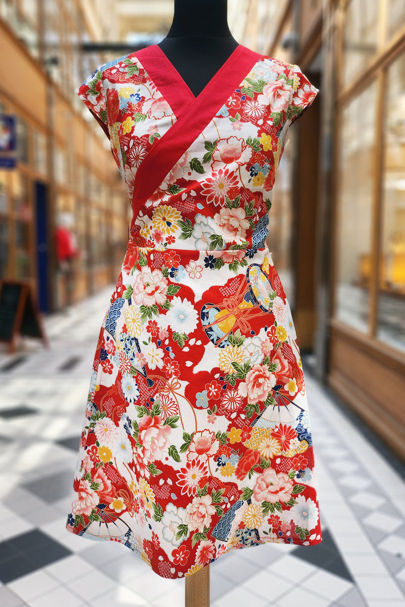 Robe japonaise NOA Tambour joyeux – Fleurs d'Ascenseurs