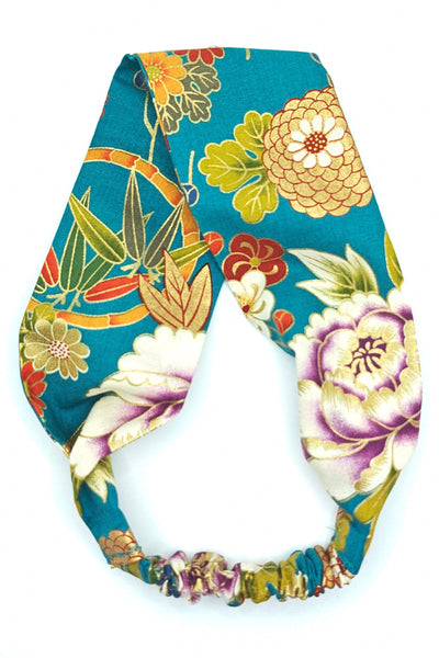 Bandeau à cheveux Hanabi turquoise