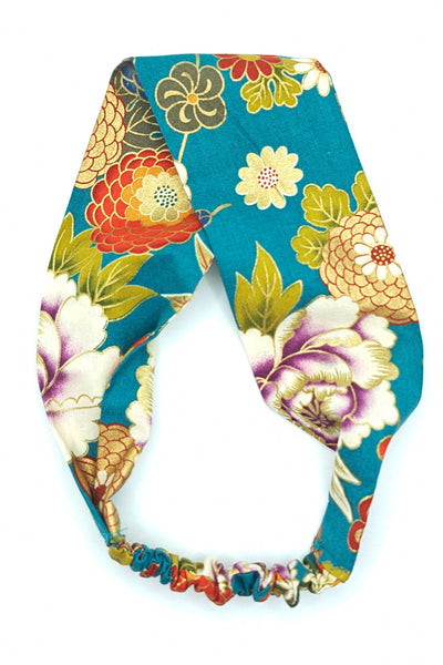 Bandeau à cheveux Hanabi turquoise
