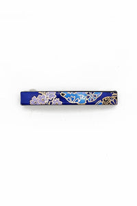 Barrette mince WAKA Cobalt - Fleurs d'Ascenseurs