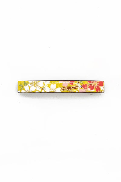 Barrette mince WAKA Cerisier jaune - Fleurs d'Ascenseurs