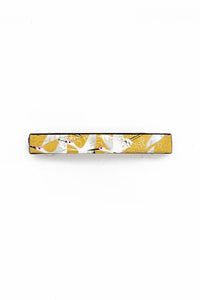 Barrette mince WAKA Grues jaunes - Fleurs d'Ascenseurs