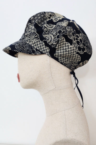 Casquette KAME Nuages indigo - Fleurs d'Ascenseurs