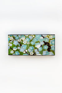 Barrette large TANKA "Ume vert"