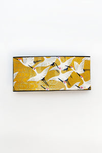 Barrette large TANKA "Grues jaunes"