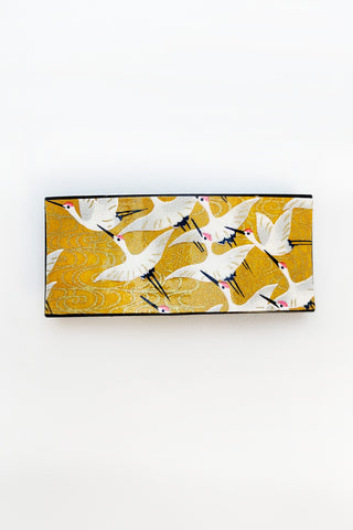 Barrette large TANKA "Grues jaunes"