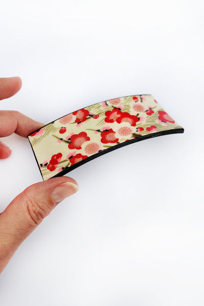 Barrette large TANKA "Hanami"