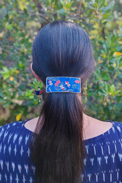Barrette à cheveux femme portée en queue de cheval, grande taille, style japonais élégant