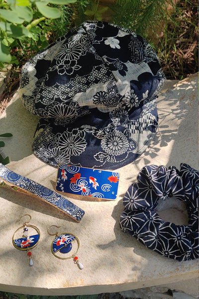 Casquette KAME Nuages indigo