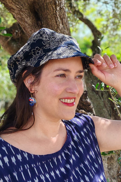 Casquette KAME Nuages indigo