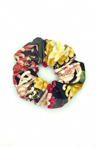 Chouchou tissu japonais fleuri