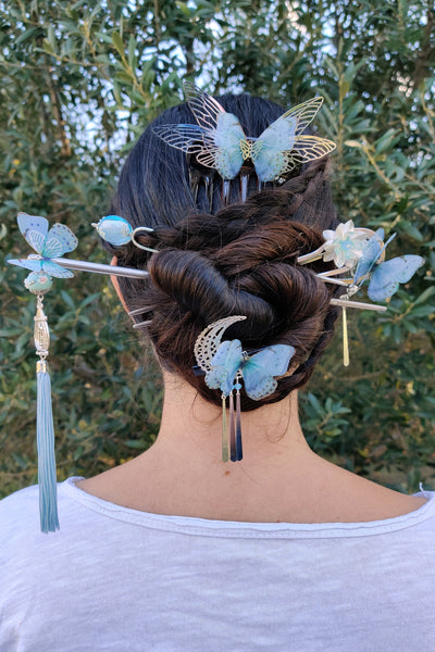 Pince PAPILUNE Ciel - Fleurs d'Ascenseurs