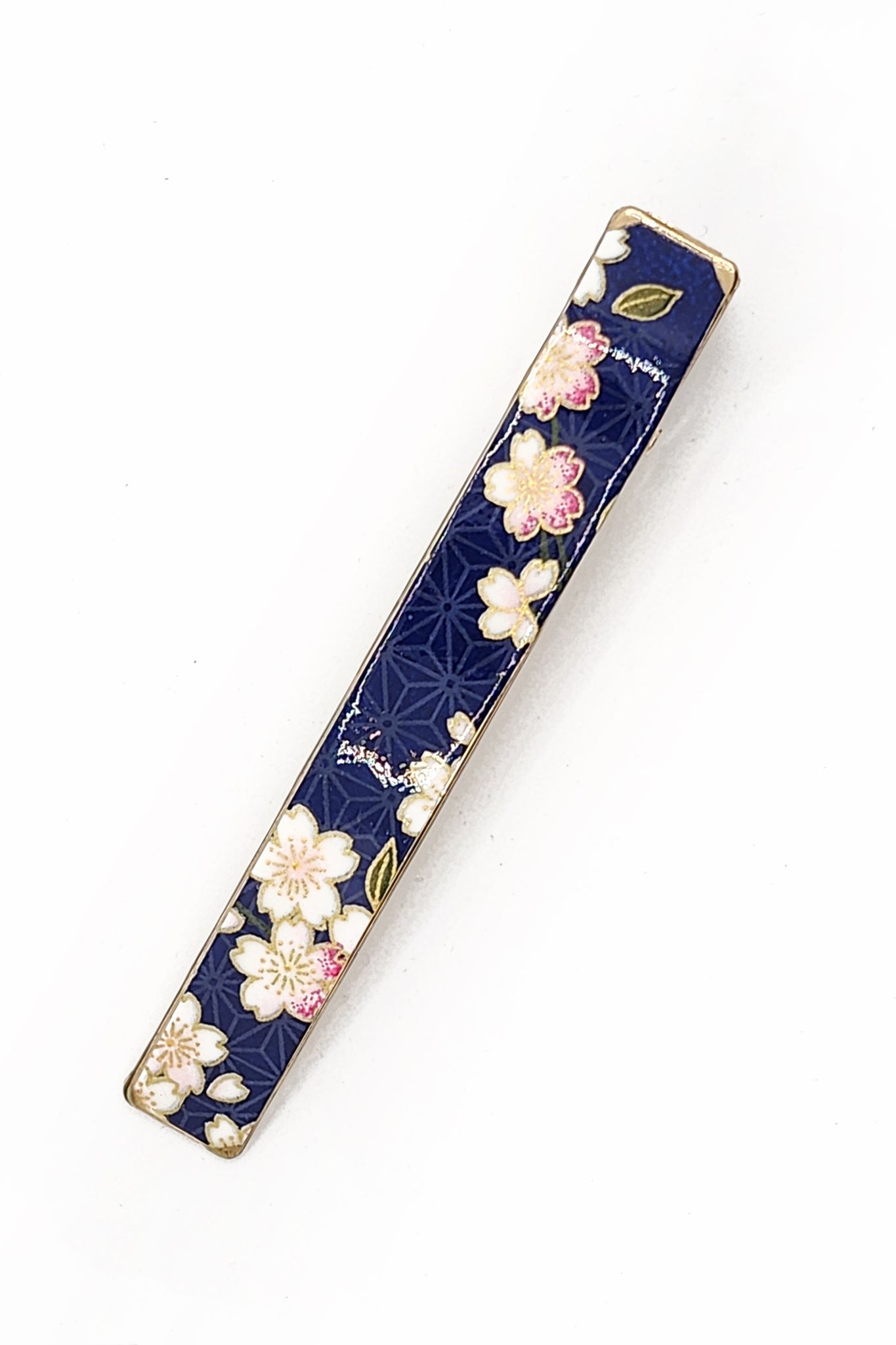 Grande Pince Pélican WASHI Sakura bleu - Fleurs d'Ascenseurs