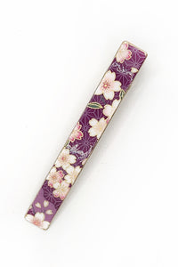 Grande Pince Pélican WASHI Sakura violet - Fleurs d'Ascenseurs