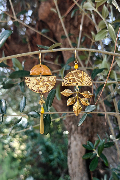 Boucles d'oreilles BYZANCE Herbes folles