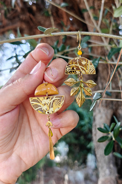 Boucles d'oreilles BYZANCE Herbes folles