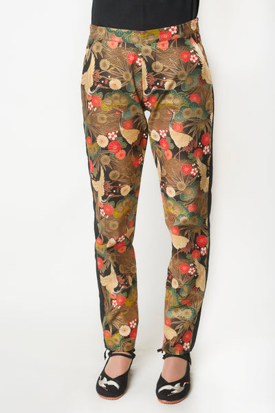 Pantalon IZBA Grues dans les pins - Fleurs d'Ascenseurs