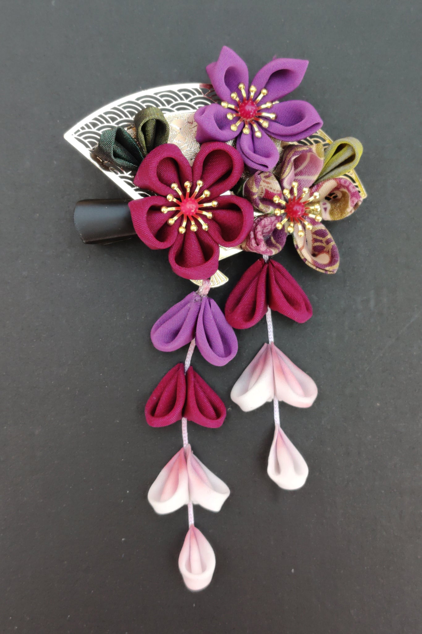 Barrette HANA Margueritte violette