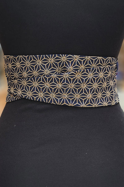Ceinture OBI Grand asanoha marine - Fleurs d'Ascenseurs