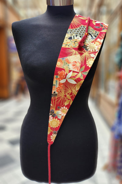 Ceinture OBI Eventails rouges - Fleurs d'Ascenseurs