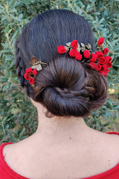 Peigne kanzashi ADORATION