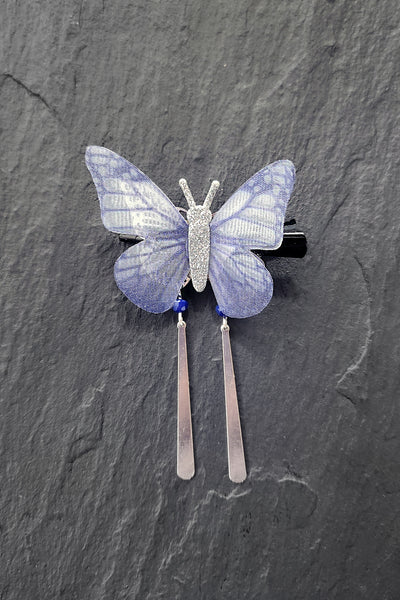 Pince PAPILLON FILANT Bleu clair - Fleurs d'Ascenseurs