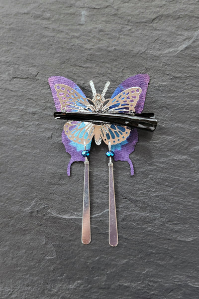 Pince PAPILLON FILANT Bleu roi - Fleurs d'Ascenseurs