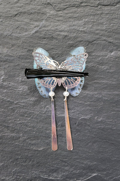 Pince PAPILLON FILANT Ciel - Fleurs d'Ascenseurs