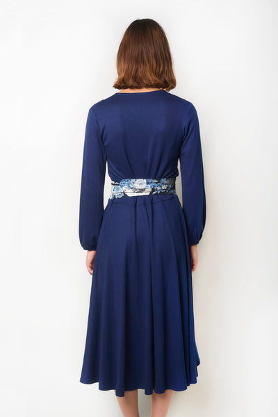 Robe NAGOYA Grues argent - Fleurs d'Ascenseurs