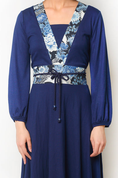 Robe NAGOYA Grues argent - Fleurs d'Ascenseurs