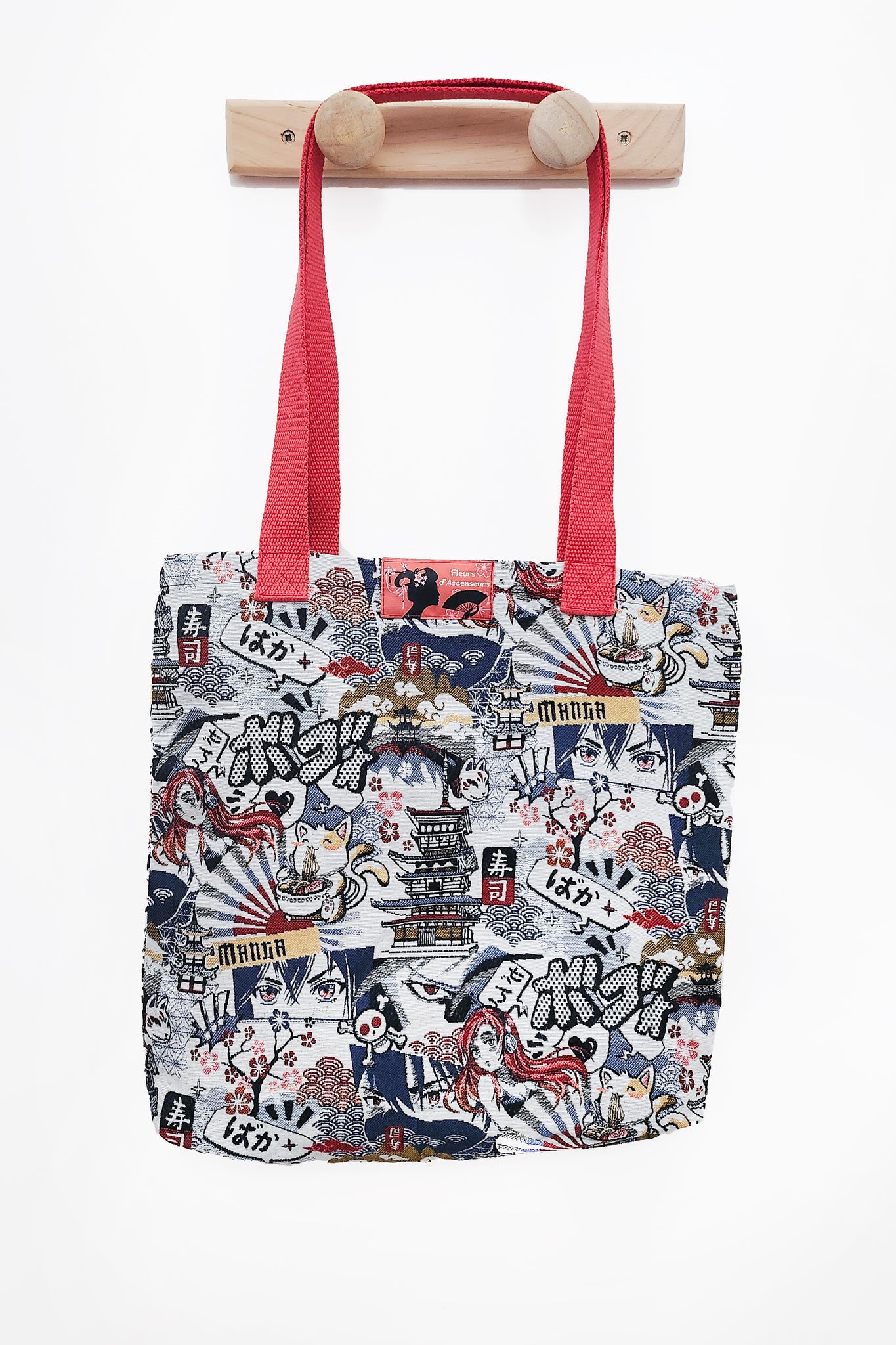 Sac totebag Manga - Fleurs d'Ascenseurs