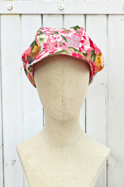 Casquette KAME Grues argent rose