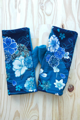 Mitaines KOYUKI Fleurs canard