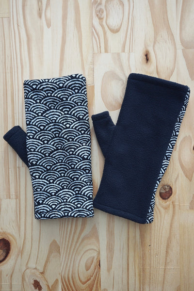 Mitaines KOYUKI Grand Nami indigo