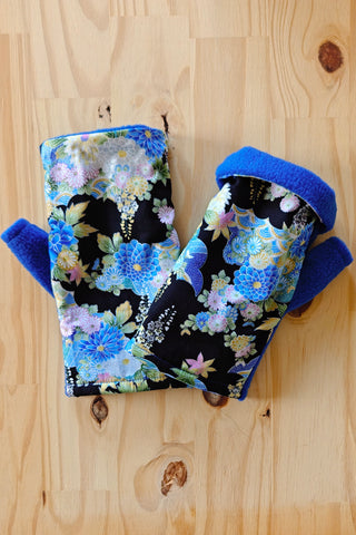 Mitaines KOYUKI Bouquet dans les nuages bleu