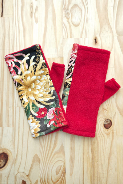 Mitaines KOYUKI Kiku rouge