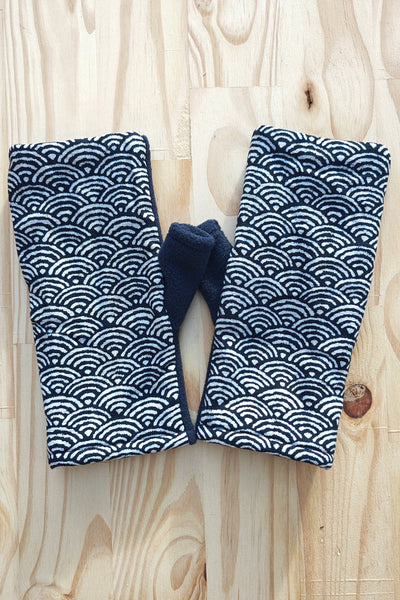 Mitaines KOYUKI Grand Nami indigo