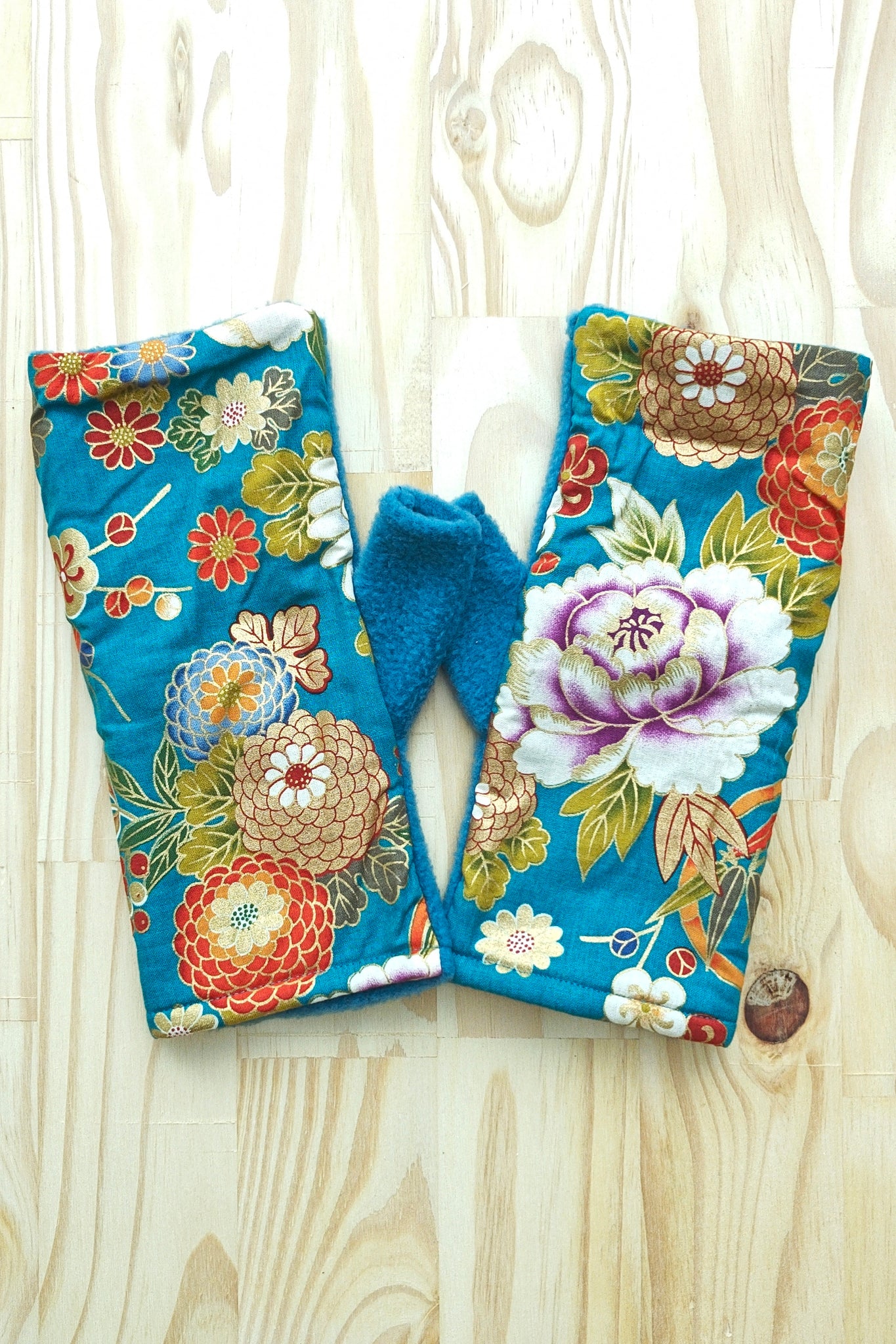 Mitaines KOYUKI Hanabi turquoise