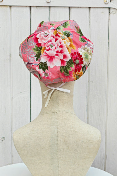 Casquette KAME Grues argent rose