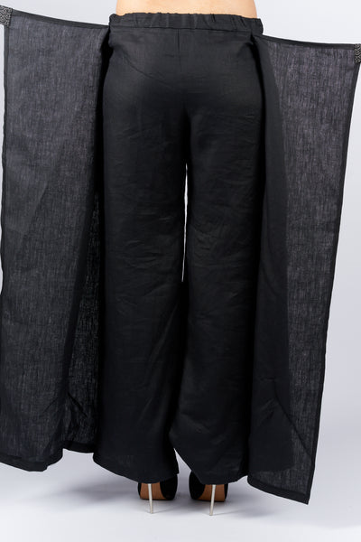 Pantalon PECHEUR noir - Fleurs d'Ascenseurs
