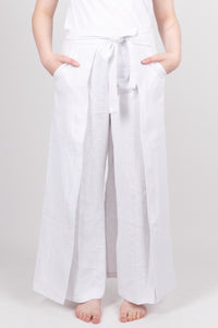 Pantalon PECHEUR blanc - Fleurs d'Ascenseurs