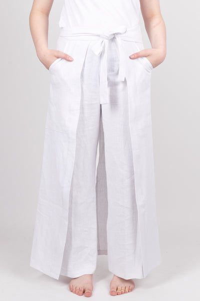 Pantalon PECHEUR blanc - Fleurs d'Ascenseurs