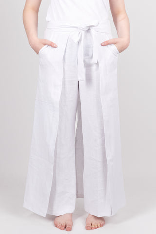 Pantalon PECHEUR blanc - Fleurs d'Ascenseurs