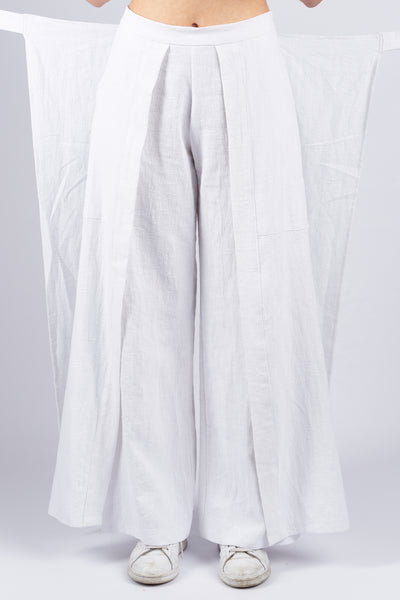 Pantalon PECHEUR blanc - Fleurs d'Ascenseurs