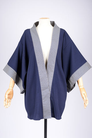 Kimono HIME bleu marine - Fleurs d'Ascenseurs