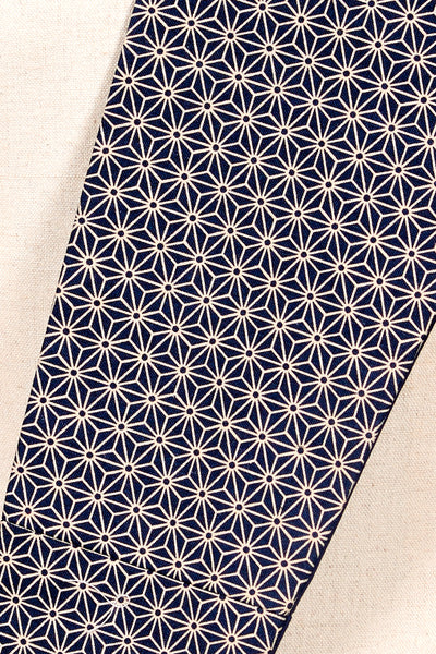 Ceinture Obi Asanoha marine - Fleurs d'Ascenseurs