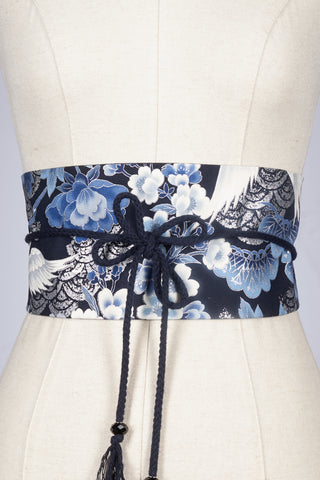 Ceinture OBI Grue Argentée - Fleurs d'Ascenseurs