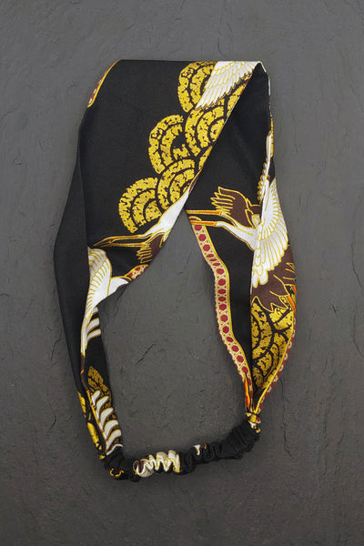 Bandeau à cheveux Kanage noir - Fleurs d'Ascenseurs