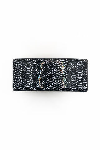 Barrette large WASHI Nami point noir - Fleurs d'Ascenseurs