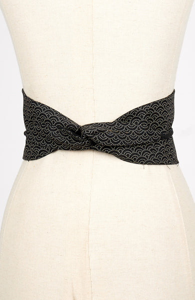 Ceinture OBI nami noire - Fleurs d'Ascenseurs
